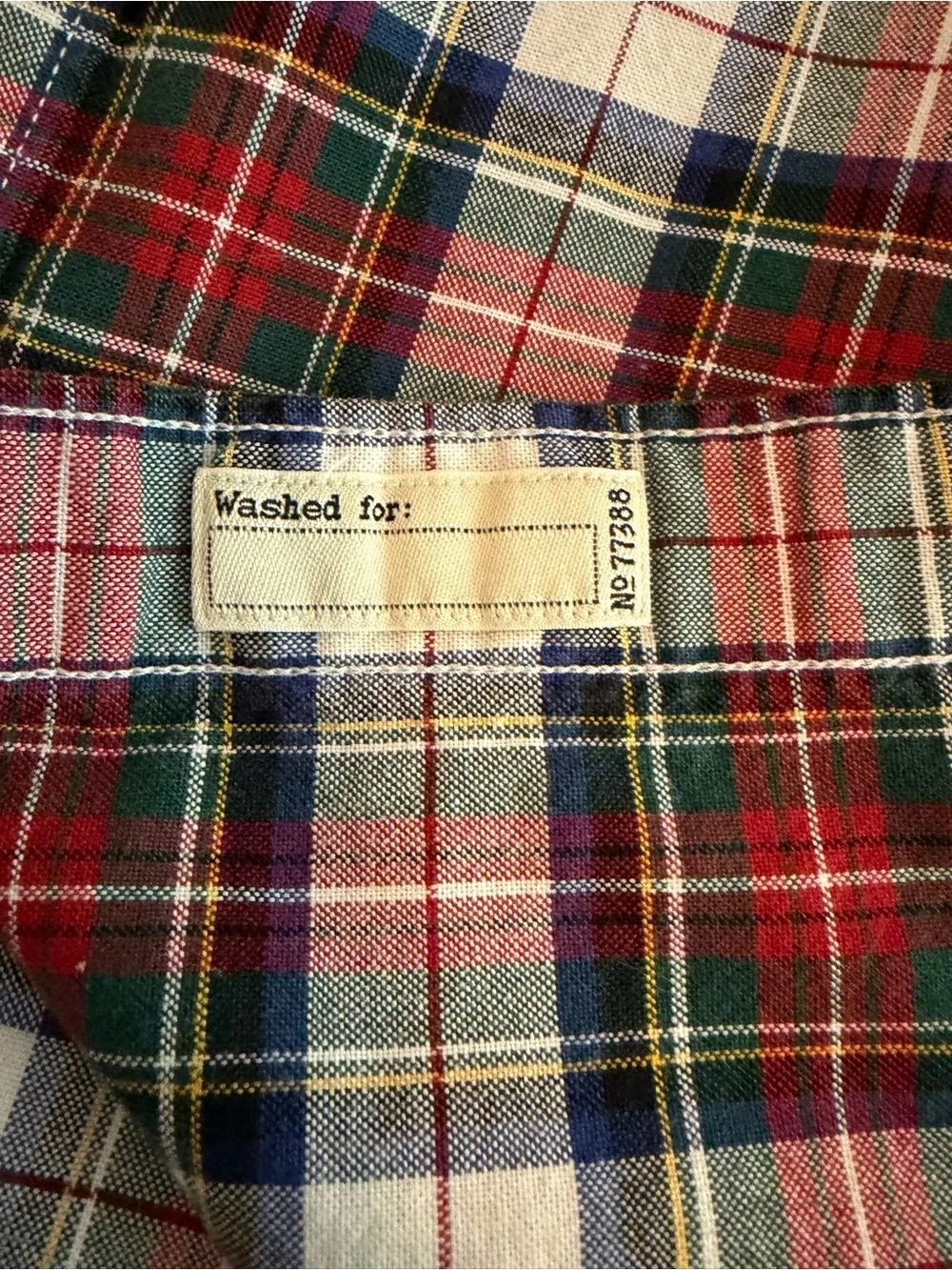 Jcrew men’s organic cotton plaid button-down shirt holiday Christmas tartan